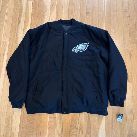 Jh Design Other - NEW JH Designs Philadelphia Eagles Wool Bomber Varsity Jacket Jeff Hamilton 4XL